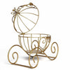 11" Gold Cinderella Carriage with Candle Holder Party Centerpiece