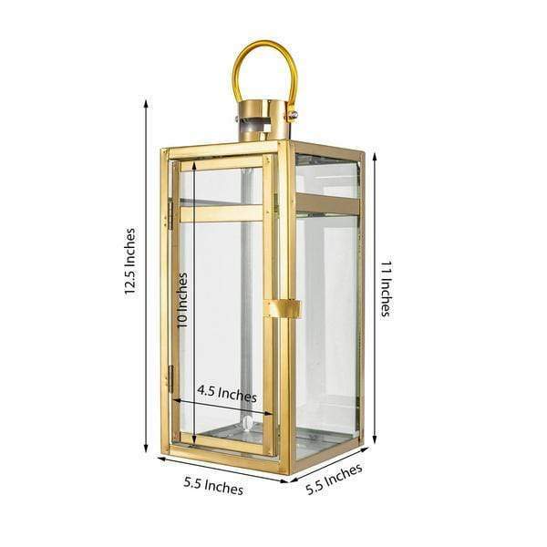 12.5 in tall Metal Lantern Candle Holder Centerpiece