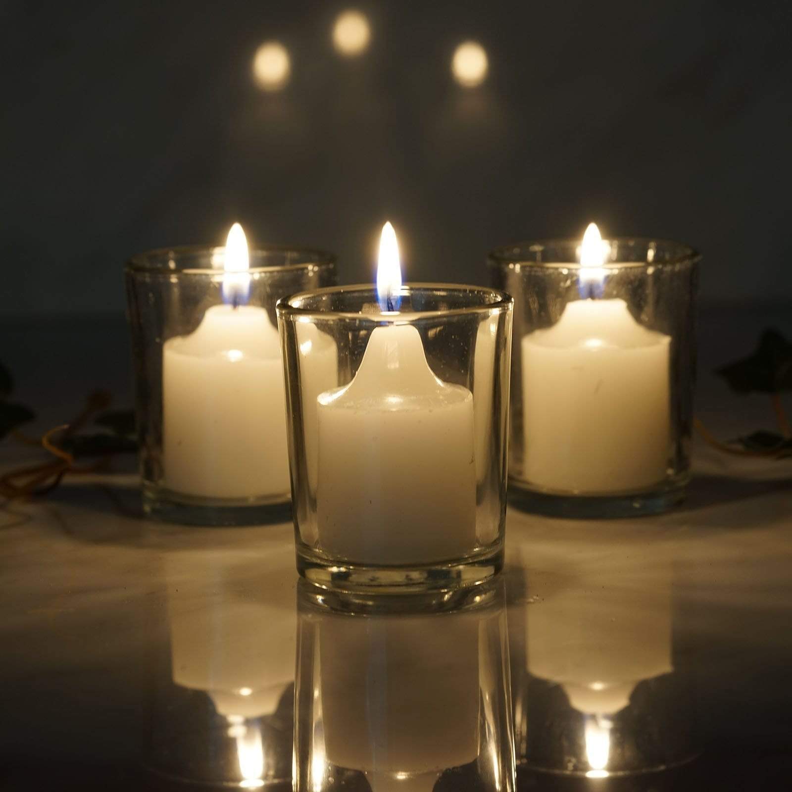 12 pcs Glass Votive Candle Holders