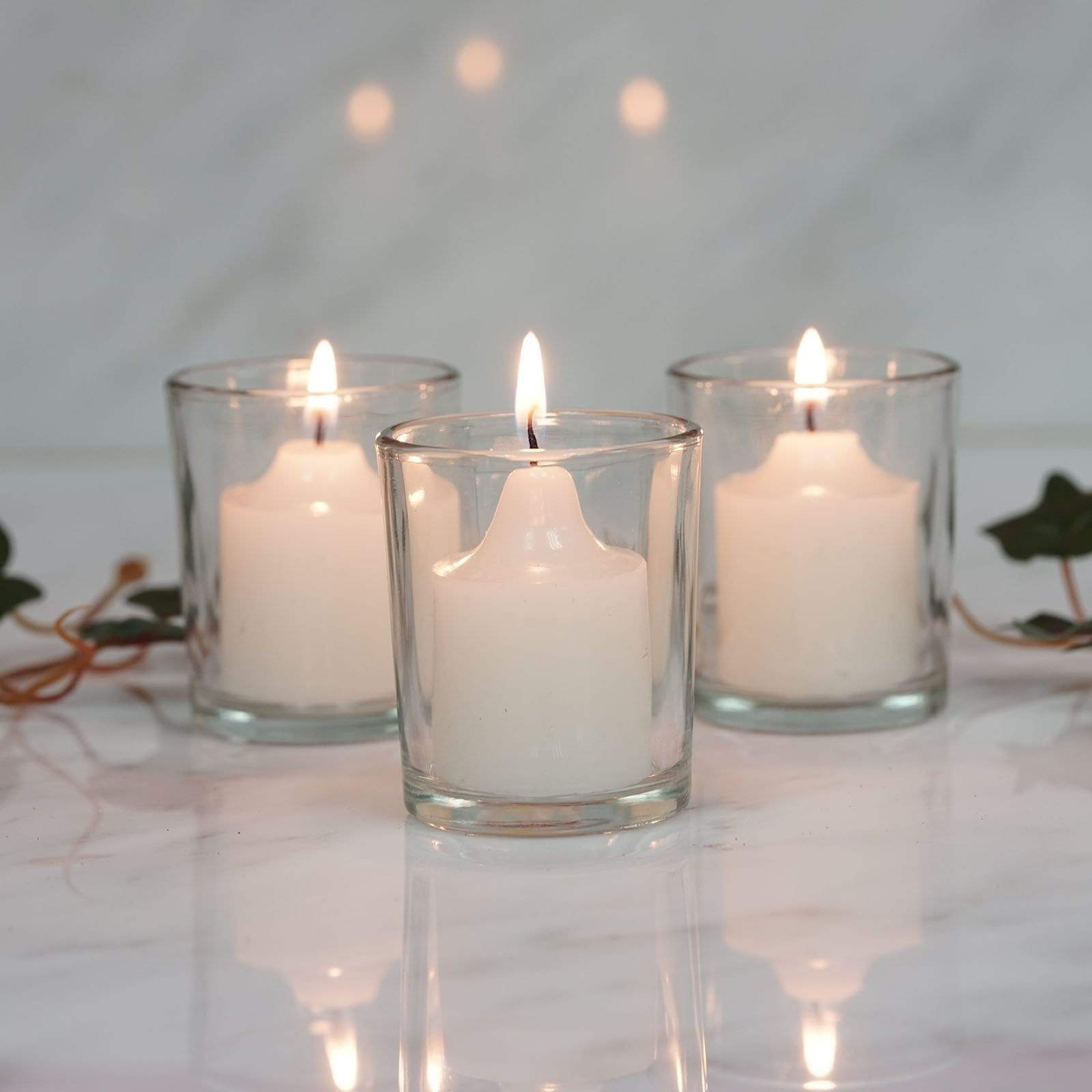 12 pcs Glass Votive Candle Holders