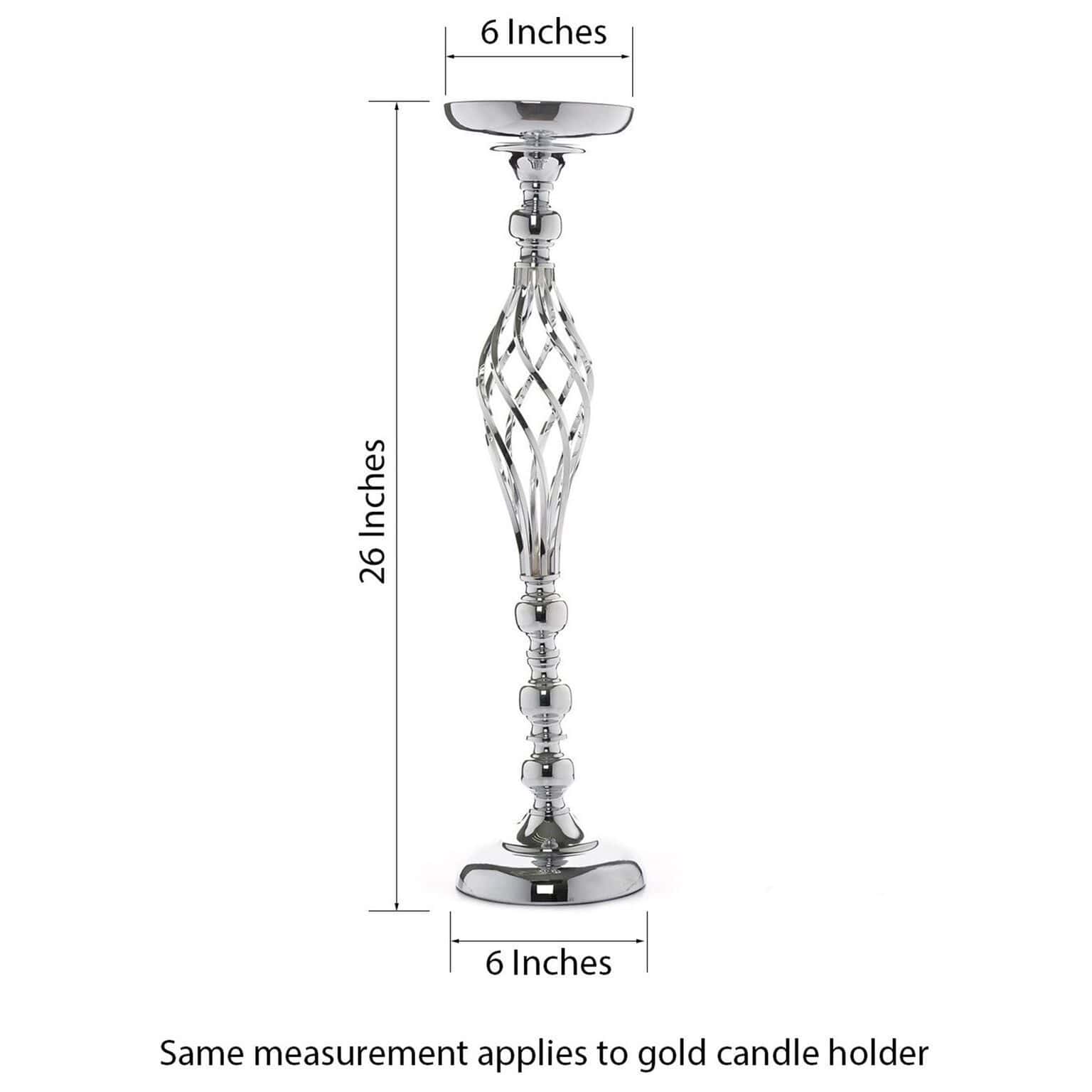 2 pcs 26 in tall Metal Candle Holder Wedding Centerpieces