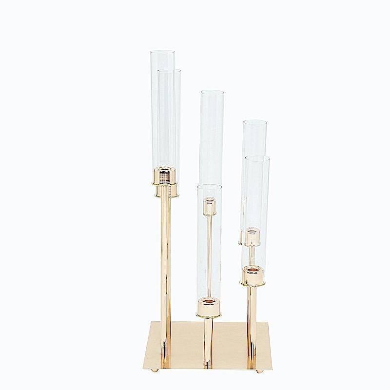 24 in tall Candelabra Candle Holder Centerpiece with Glass