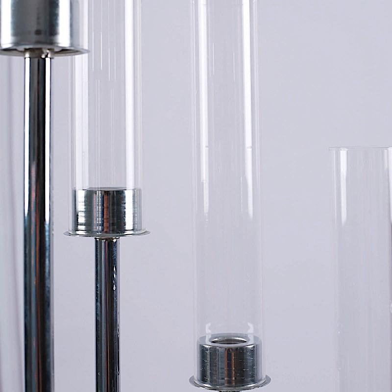 24 in tall Candelabra Candle Holder Centerpiece with Glass