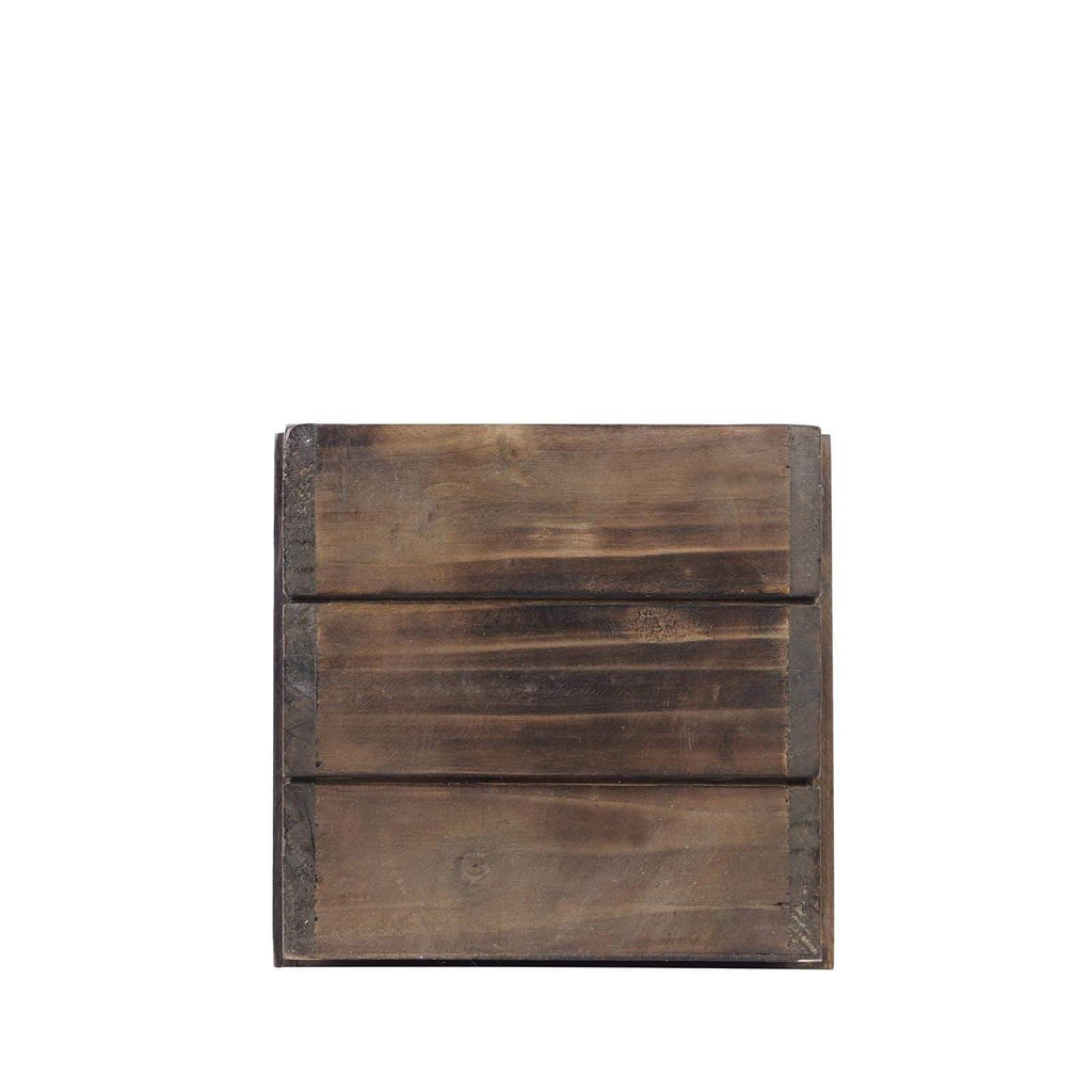 24 x 6 Wood Rustic Rectangular Planter Box Holders