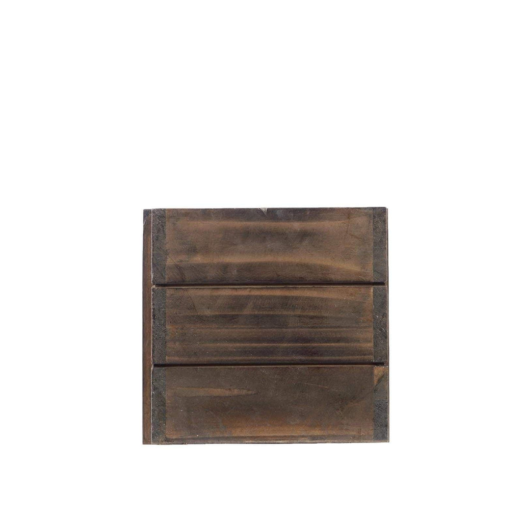 30x6 in Dark Brown Wood Rustic Rectangular Box Planter Holders Centerpieces