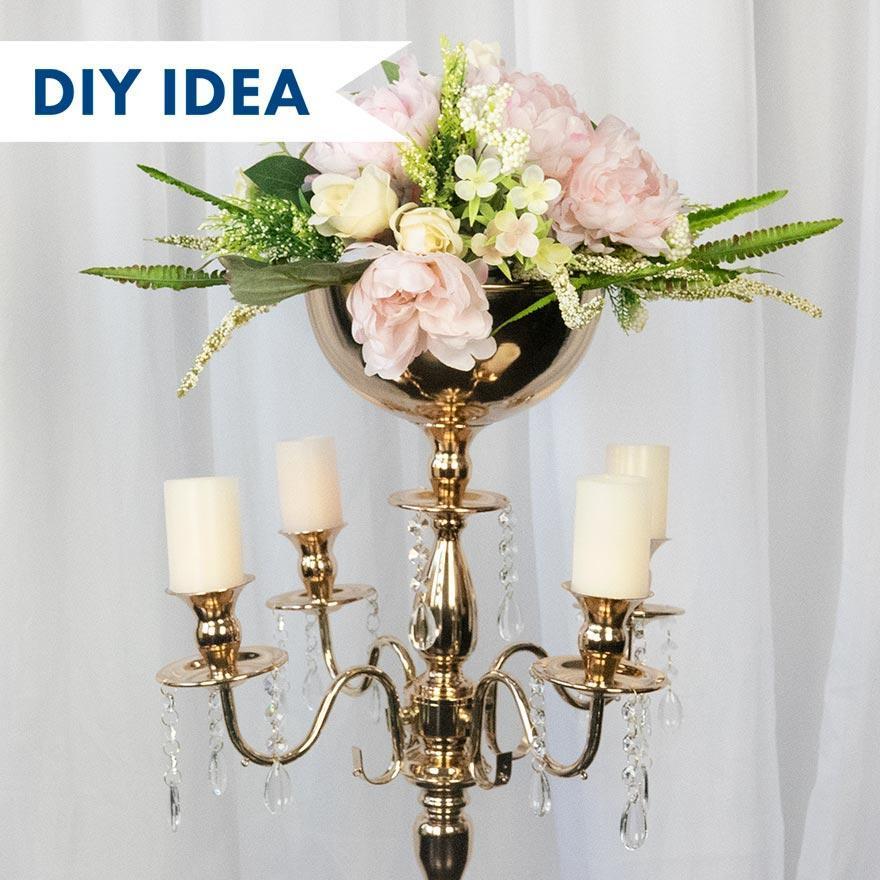 33 in tall Metal Candelabra Candle Holder Centerpiece