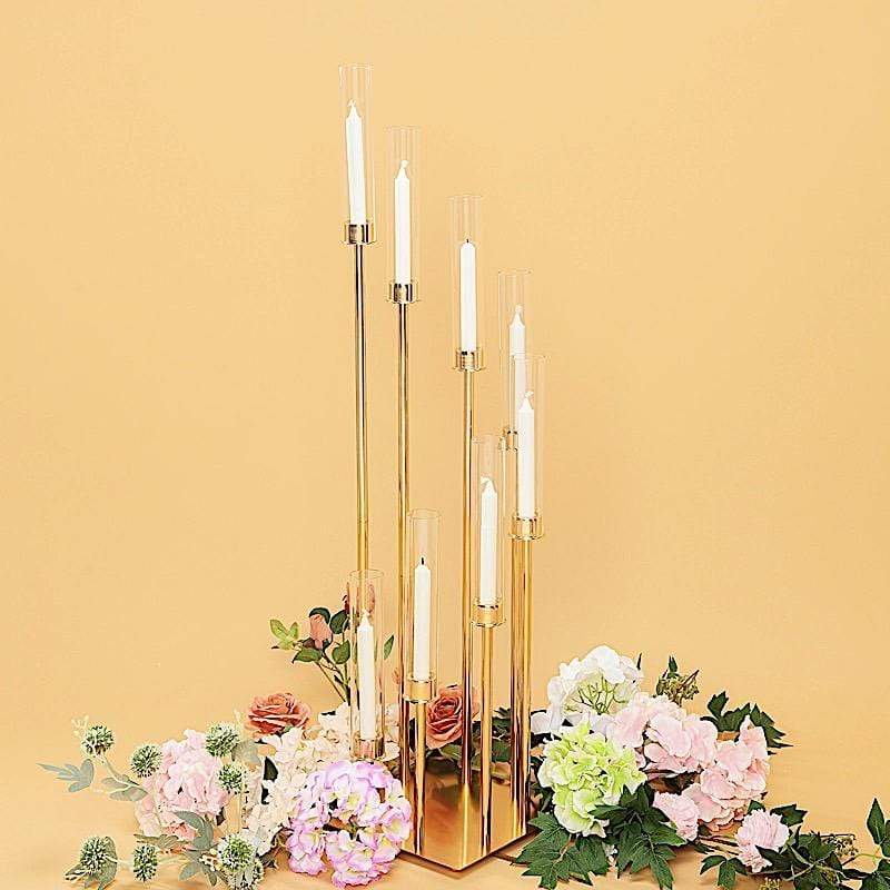 42 in tall Candelabra Candle Holder Centerpiece with Glass