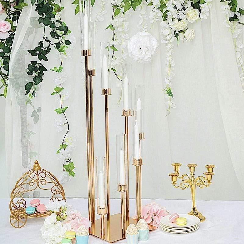 42 in tall Candelabra Candle Holder Centerpiece with Glass
