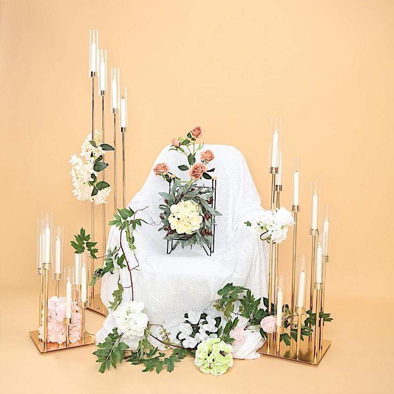 57 in tall Candelabra Candle Holder Centerpiece with Glass