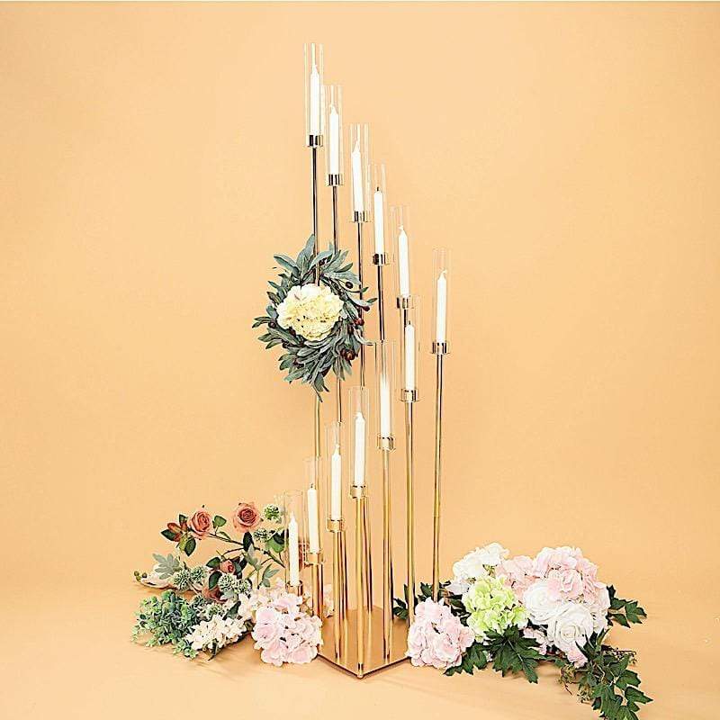 57 in tall Candelabra Candle Holder Centerpiece with Glass