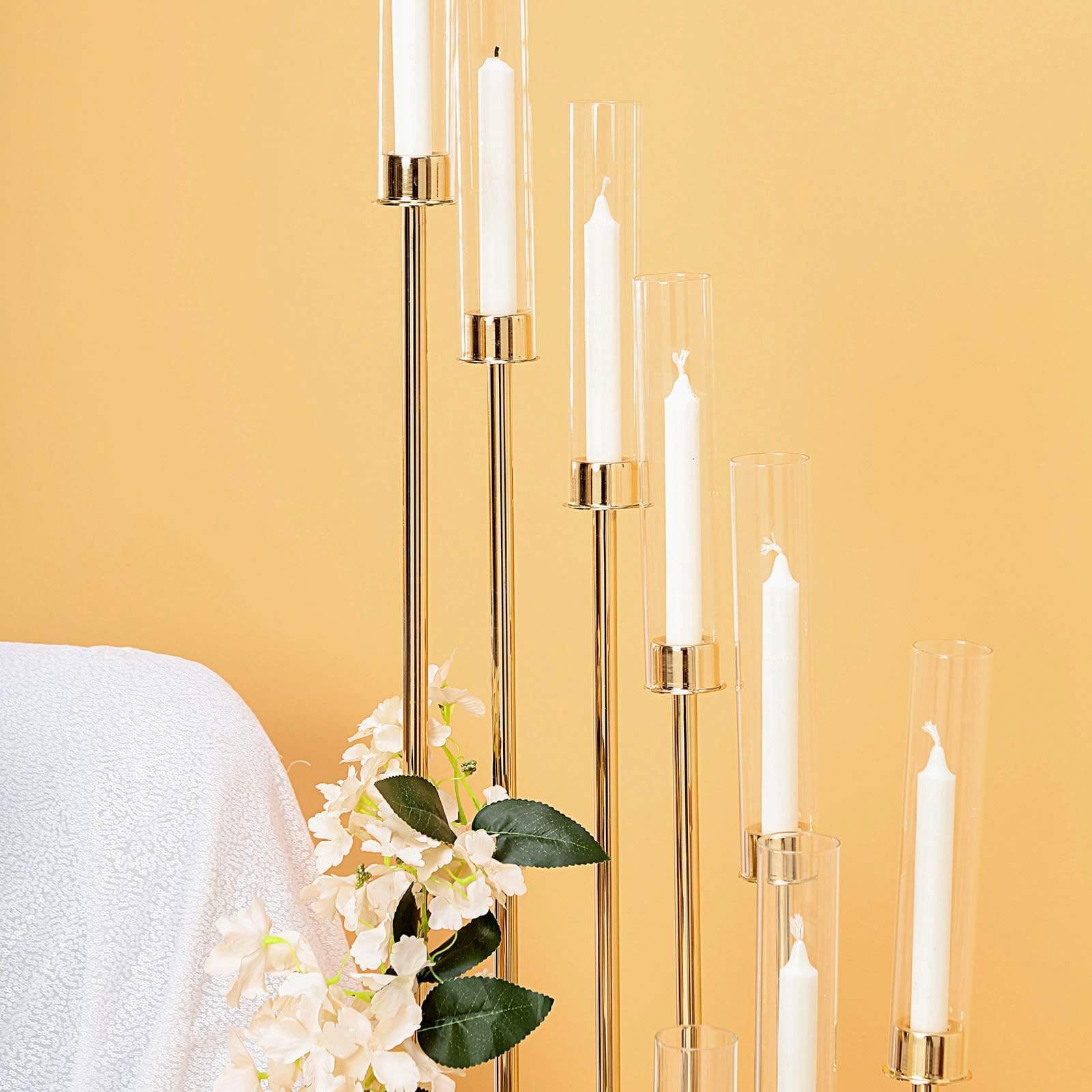 57 in tall Candelabra Candle Holder Centerpiece with Glass