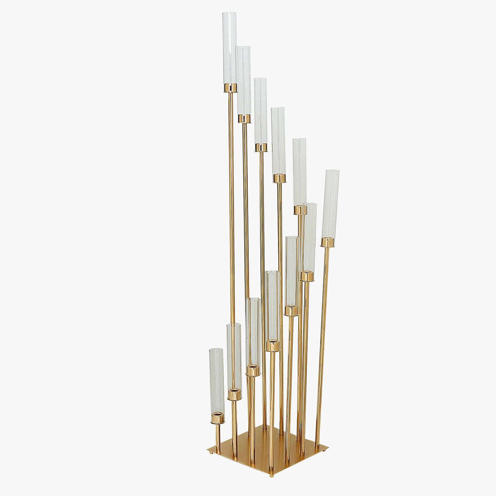 57 in tall Candelabra Candle Holder Centerpiece with Glass