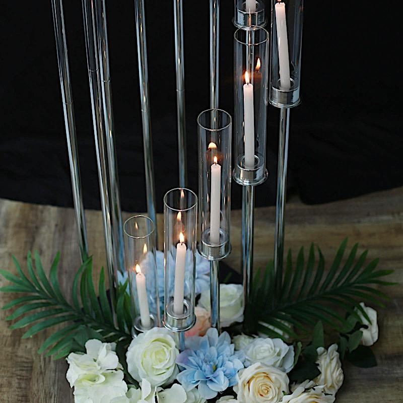 57 in tall Candelabra Candle Holder Centerpiece with Glass