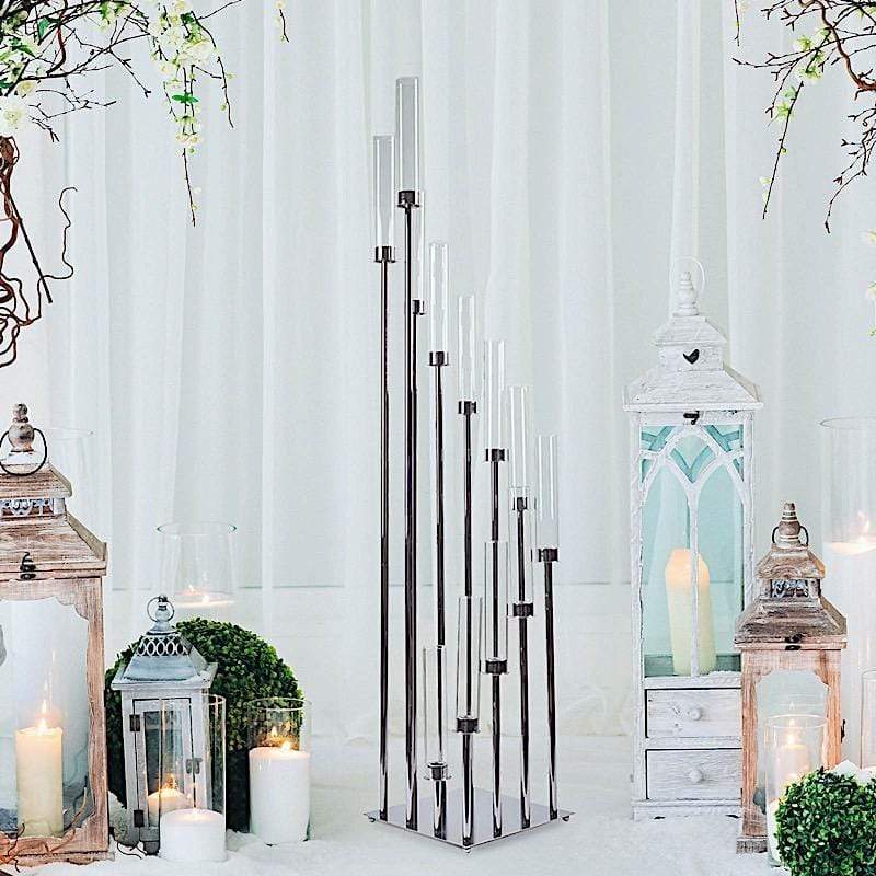 57 in tall Candelabra Candle Holder Centerpiece with Glass