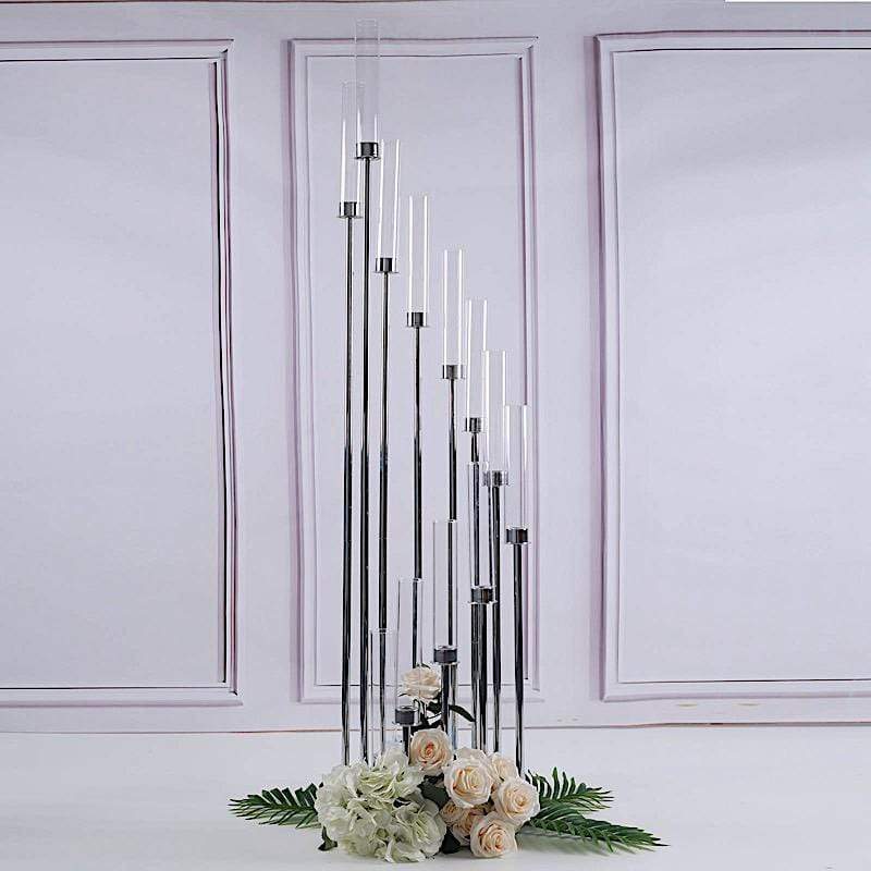 57 in tall Candelabra Candle Holder Centerpiece with Glass