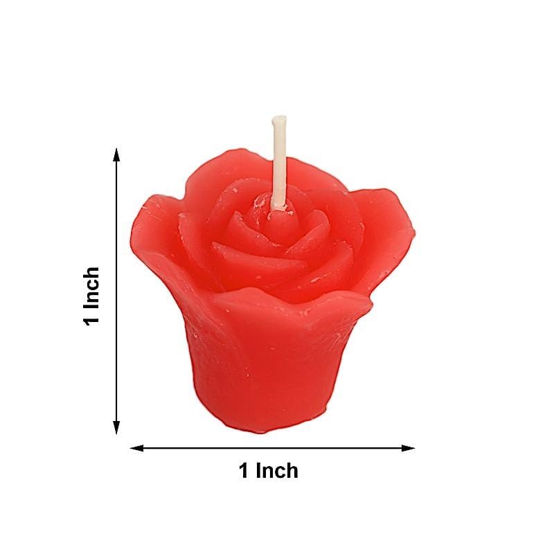 12 PCS Mini Floating Rose Flower Candles, Lavender Wax Candles for  Aromatherapy Weddings Party Reception Baby Shower Home Decor Supply