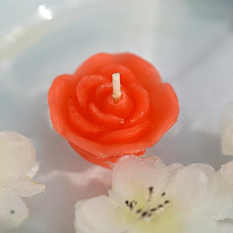 12 pcs 1 in wide Mini Roses Floating Candles