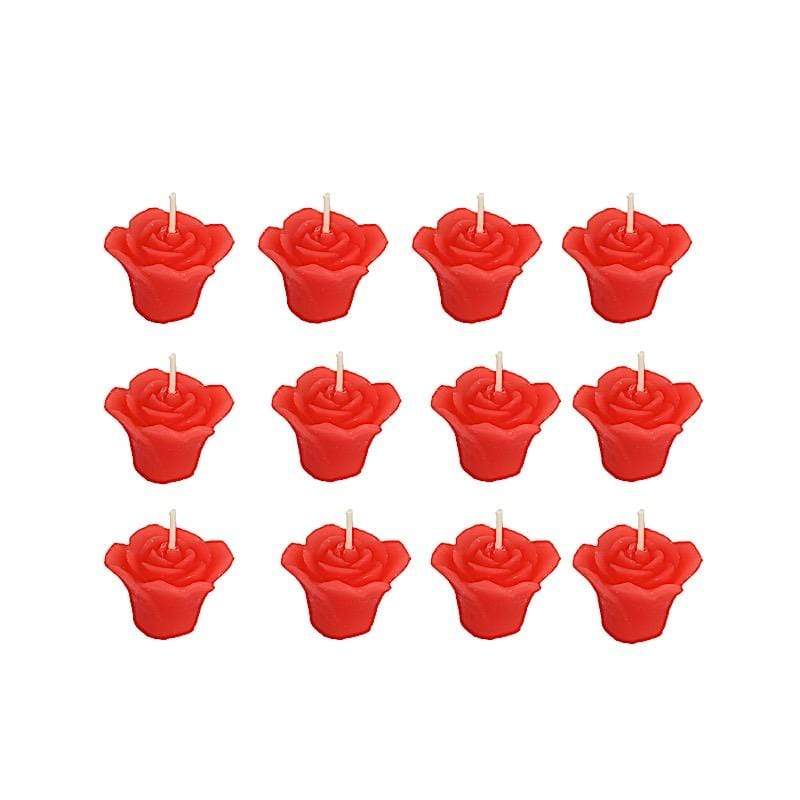 12 pcs 1 in wide Mini Roses Floating Candles