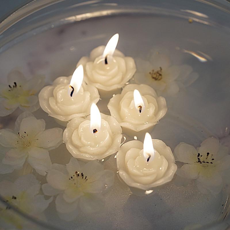 SMALL FLOATING ROSE CANDLE MOLD <br> (2.5 DIA)