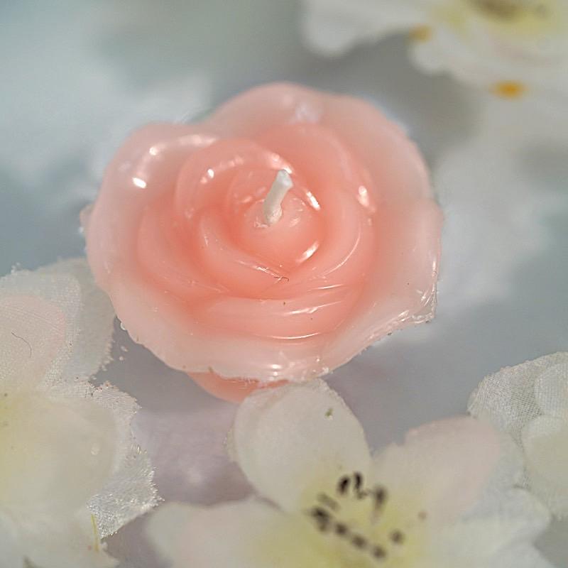 12 pcs 1 in wide Mini Roses Floating Candles