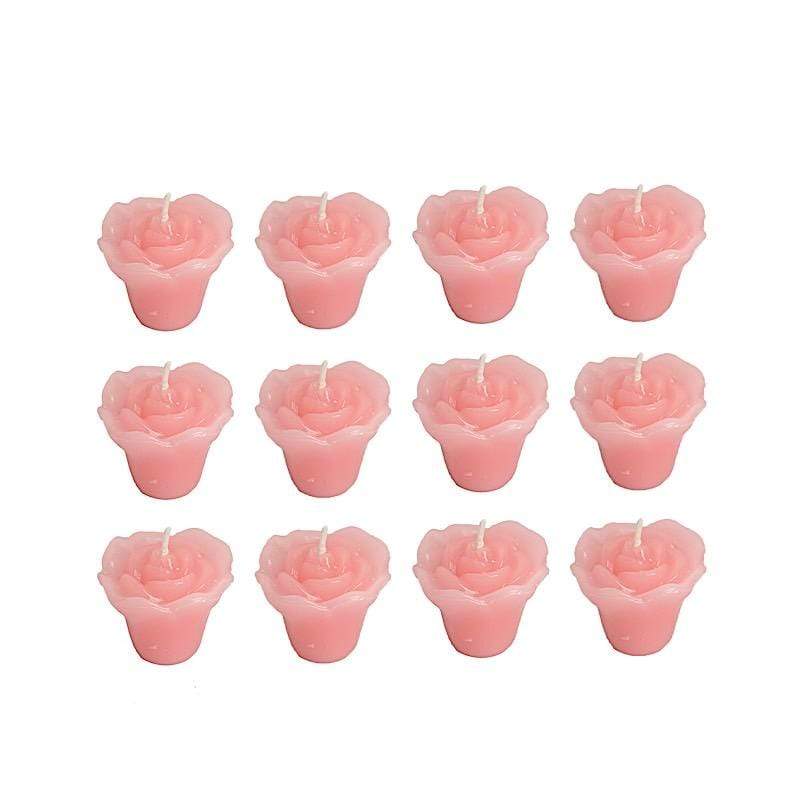 12 pcs 1 in wide Mini Roses Floating Candles