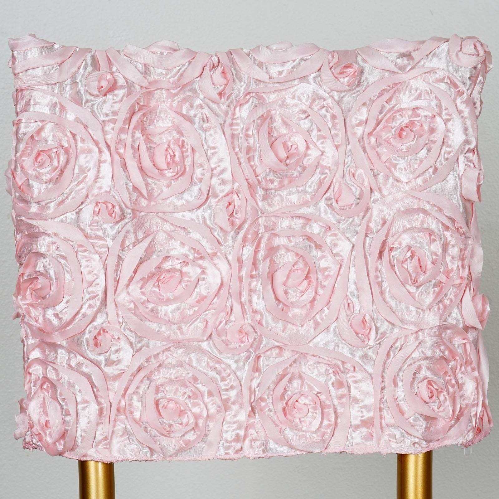 Raised Roses Square Chair Cap Covers Party Supplies