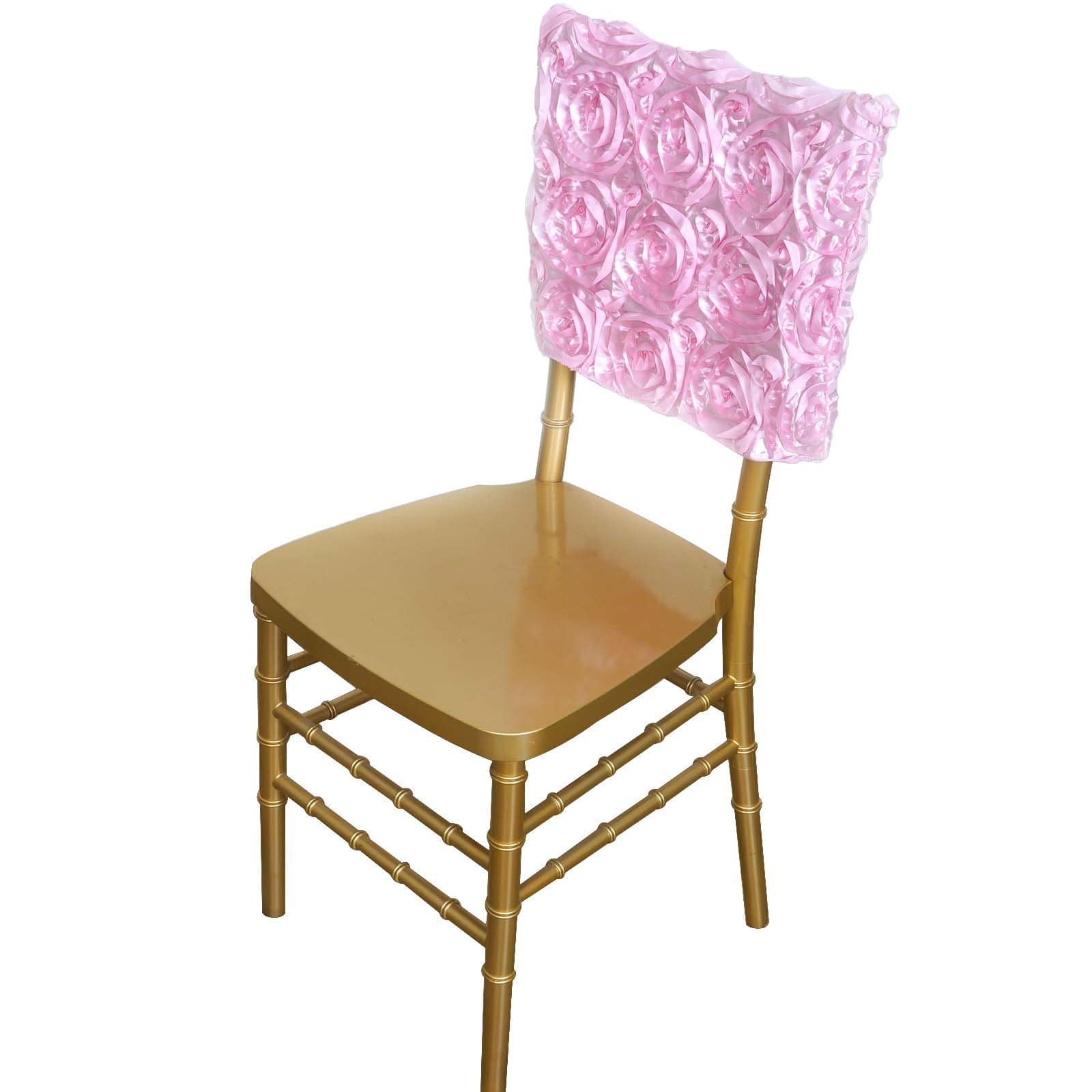 Raised Roses Square Chair Cap Covers Party Supplies