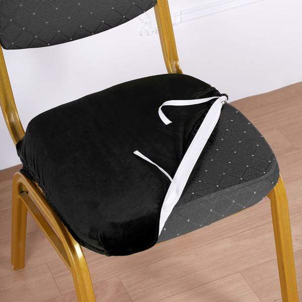 Velvet Chiavari Chair Cushion with Removable Cover