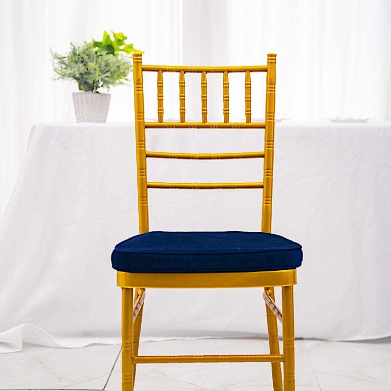 Velvet Chiavari Chair Cushion with Removable Cover