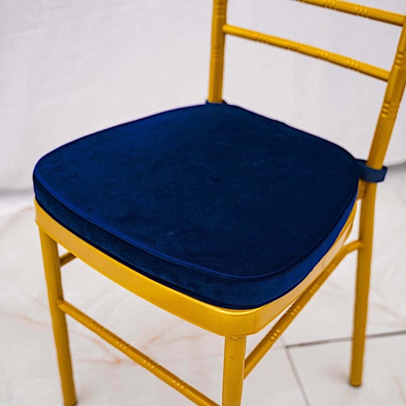 Velvet Chiavari Chair Cushion with Removable Cover