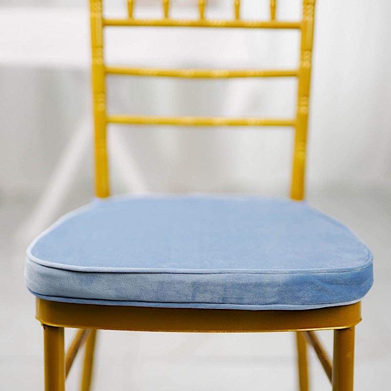 Velvet Chiavari Chair Cushion with Removable Cover