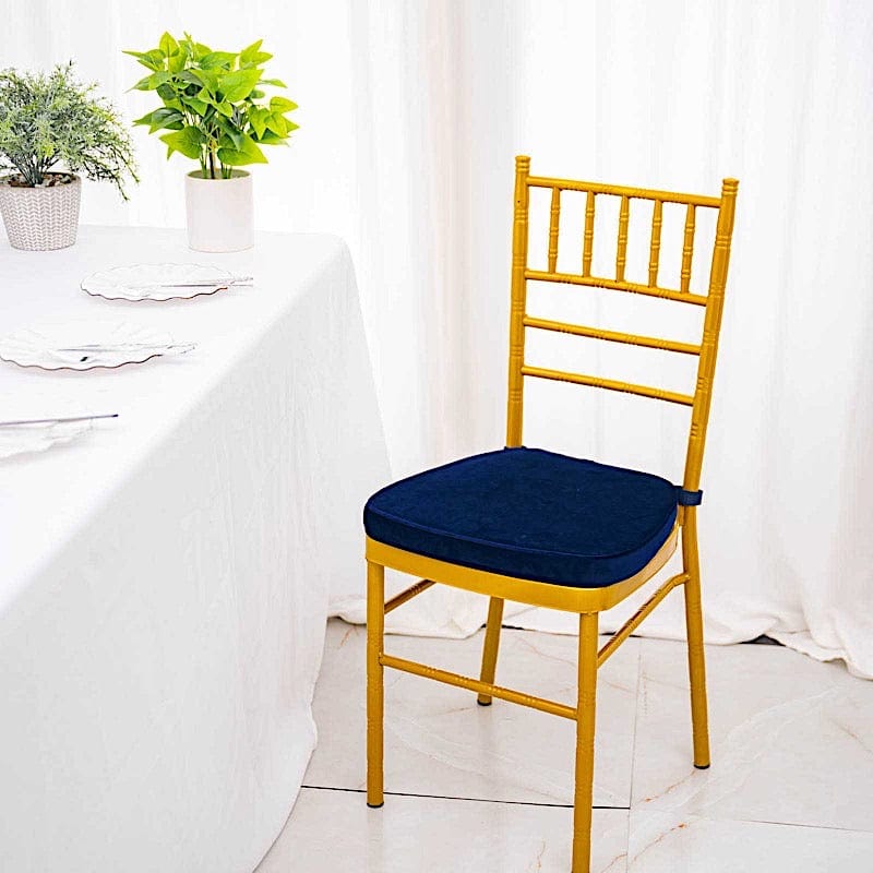 Velvet Chiavari Chair Cushion with Removable Cover