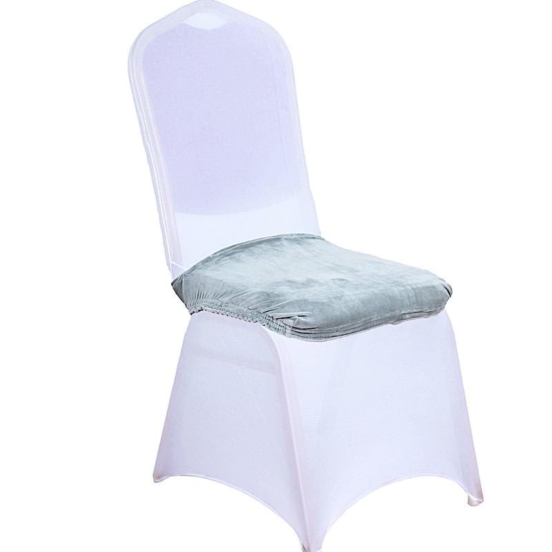 Velvet Stretchable Chair Seat Cushion Cover