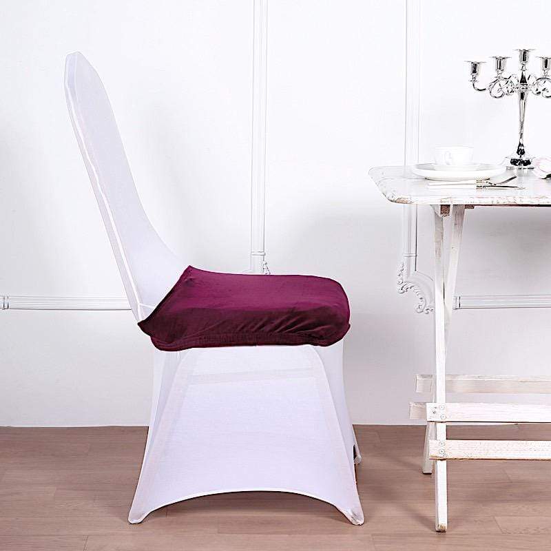 Velvet Stretchable Chair Seat Cushion Cover