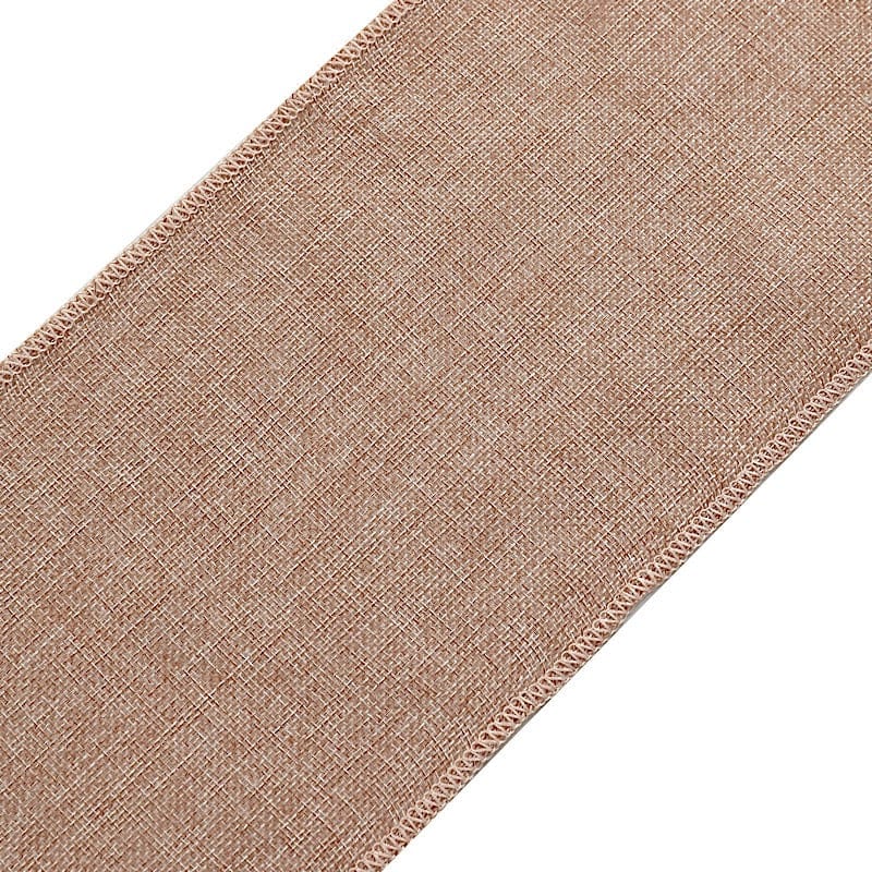 5 pcs 6x108 in Faux Burlap Chair Sashes