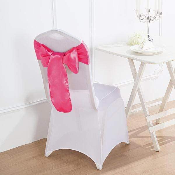 5 pcs Champagne Satin Chair Sashes