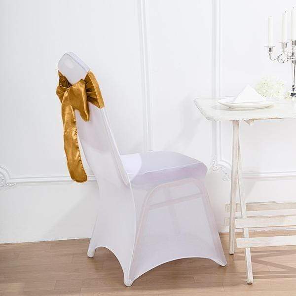 5 pcs Chocolate Brown Satin Chair Sashes