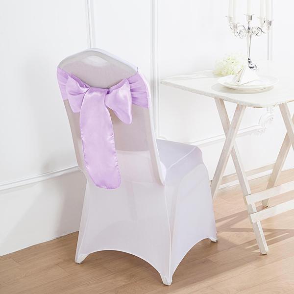 5 pcs Fuchsia Satin Chair Sashes