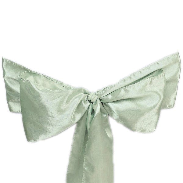 5 pcs Willow Green Satin Chair Sashes