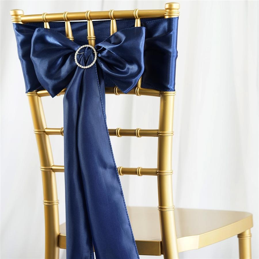 5 pcs Antique Gold Satin Chair Sashes