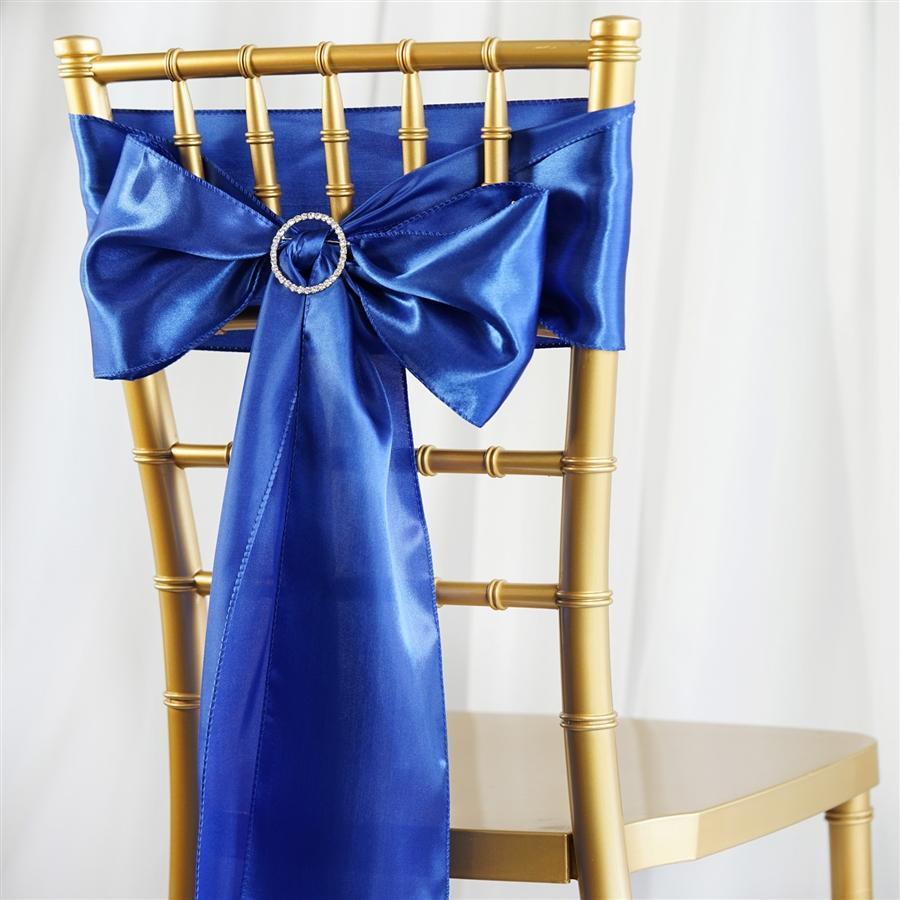 5 pcs Mauve Satin Chair Sashes