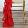 Red Curly Chiffon Chair Sash