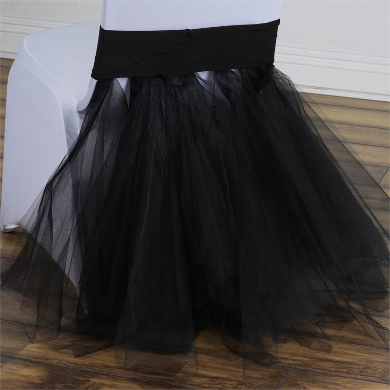 Spandex with Tulle Tutu Chair Sash Party Supplies
