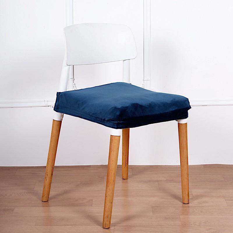Velvet Stretchable Chair Seat Cushion Cover