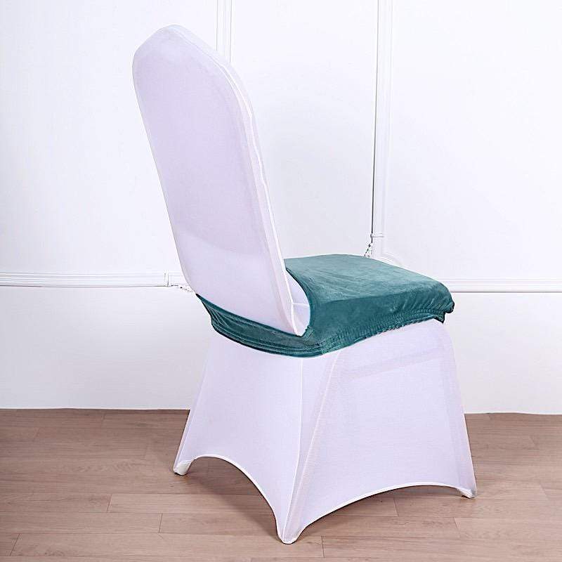 Velvet Stretchable Chair Seat Cushion Cover