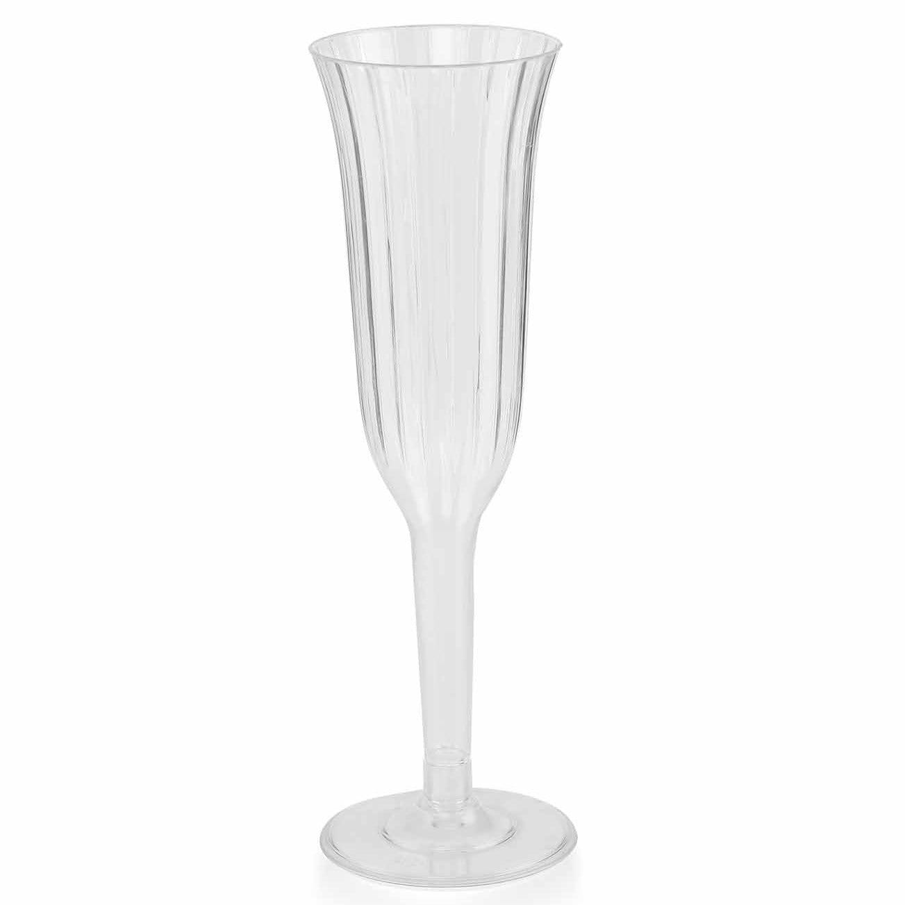12 pcs 6 oz Disposable Plastic Party Champagne Flutes