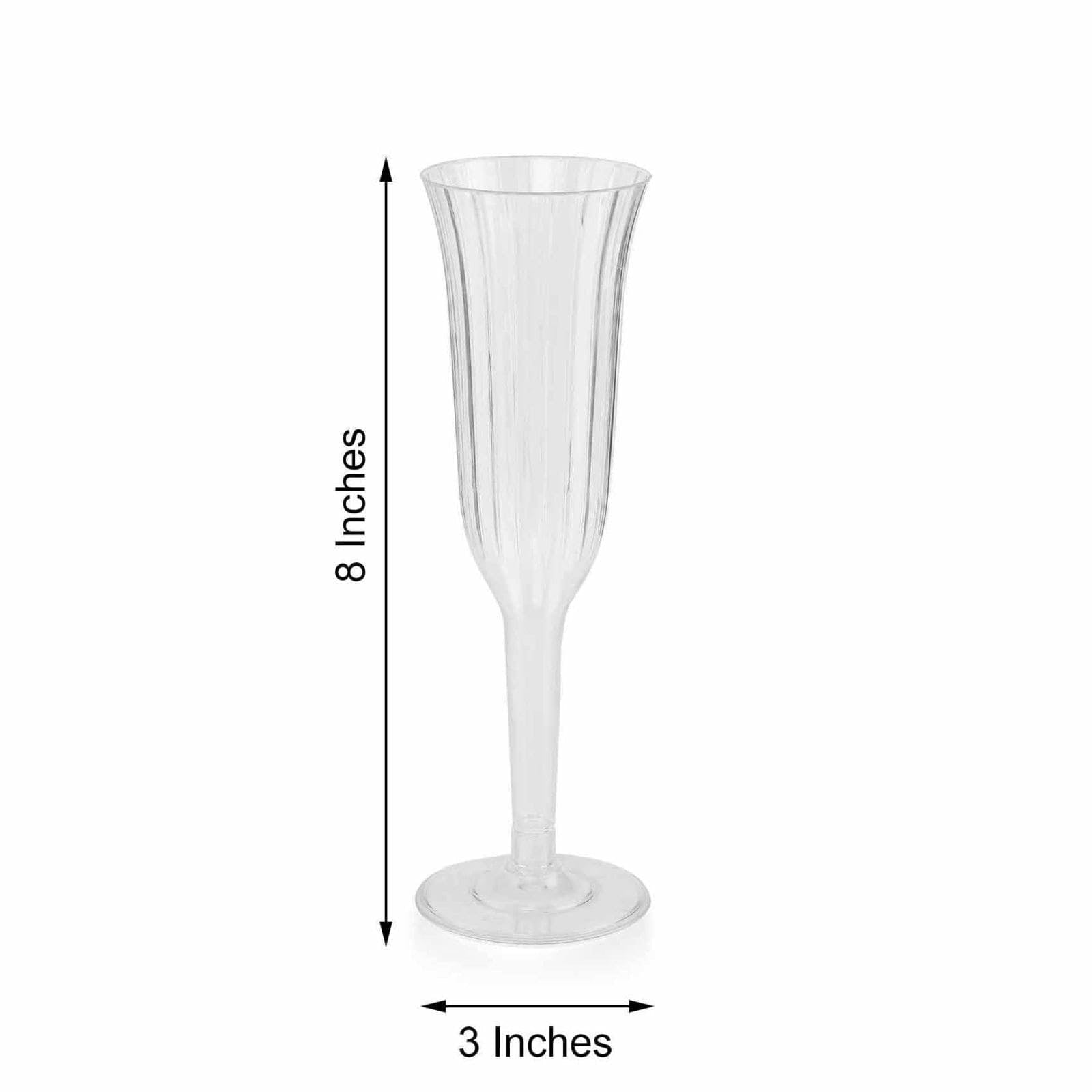 12 pcs 6 oz Disposable Plastic Party Champagne Flutes
