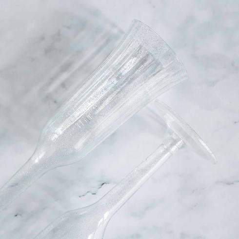 12 pcs 6 oz Disposable Plastic Party Champagne Flutes