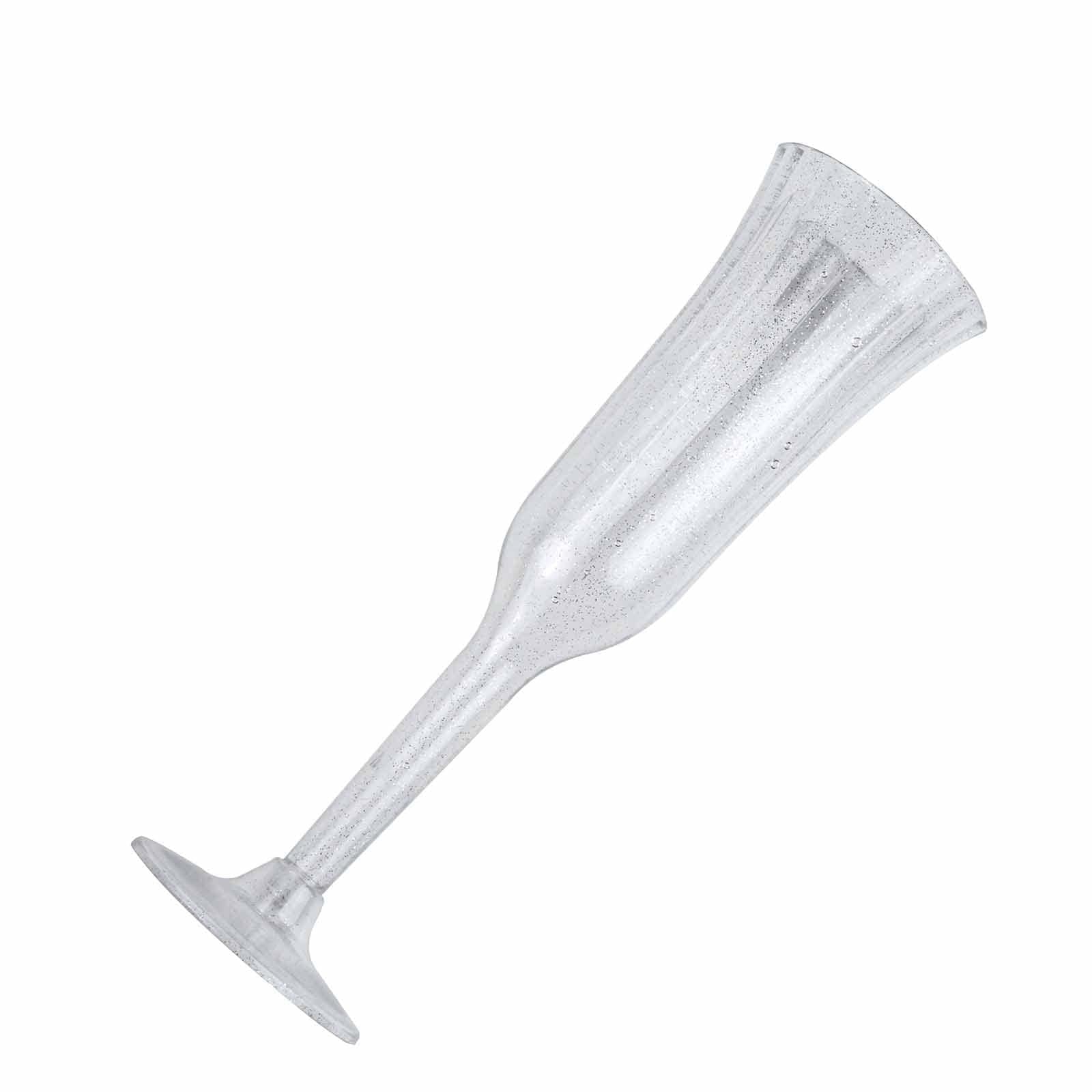 12 pcs 6 oz Disposable Plastic Party Champagne Flutes