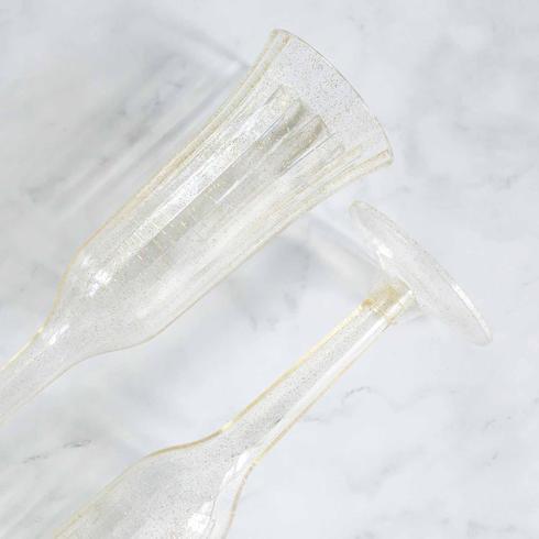 12 pcs 6 oz Disposable Plastic Party Champagne Flutes